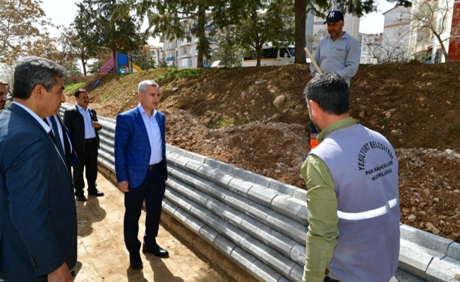 Beylerderesi Şehir Parkında Ki Çalışmaları İnceledi