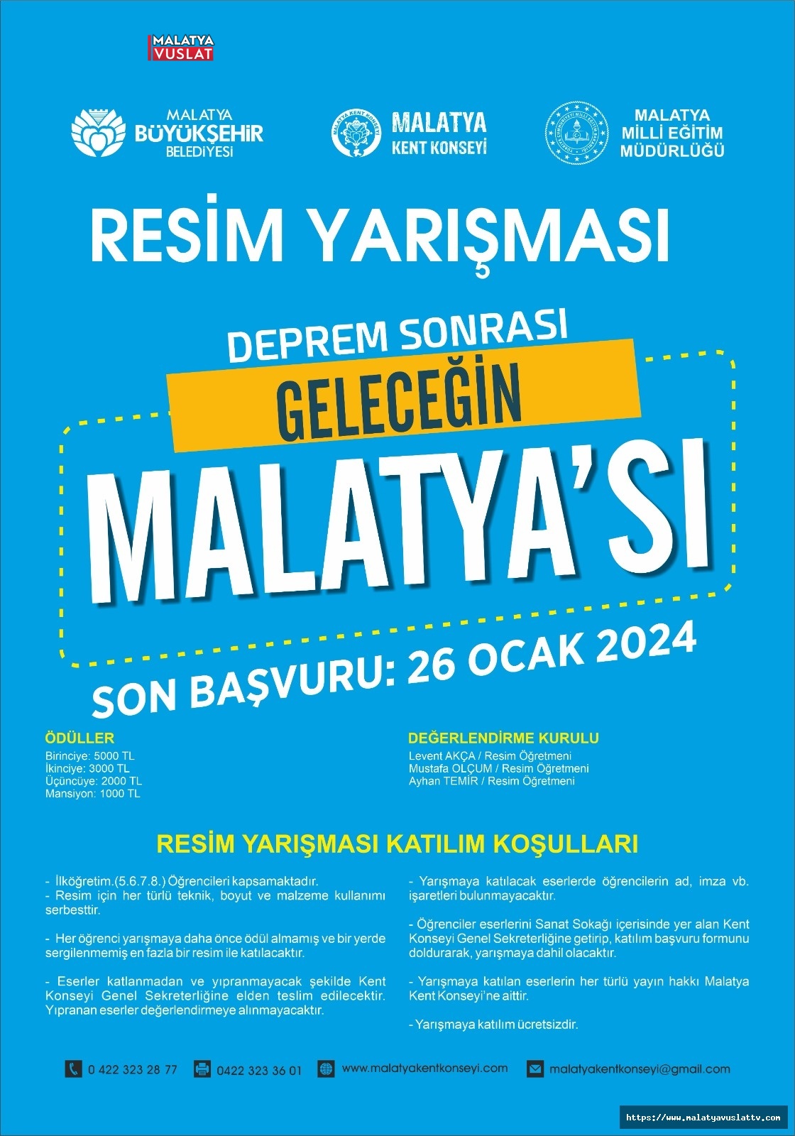 Malatya’da Resim Ve Kompozisyon Yarışması