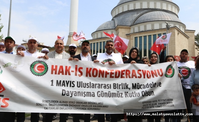 Hak İŞ Malatya Tarafından 1 Mayıs Kutlaması