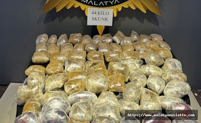 Malatya'da 44 Kilogram Skunk Ele Geçirildi