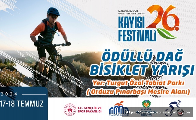 Kayısı Festivali Kapsamında Dağ Bisikleti Yarışması Yapılacak