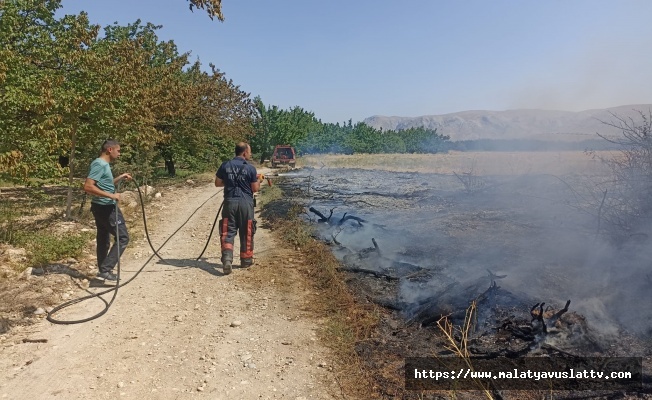 Malatya'da Anız Ve Bahçe Yangınları