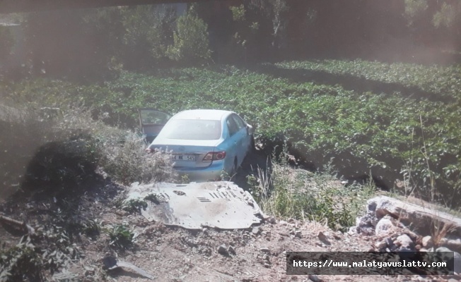 Malatya'da Otomobil Şarampole Uçtu: 3 Yaralı