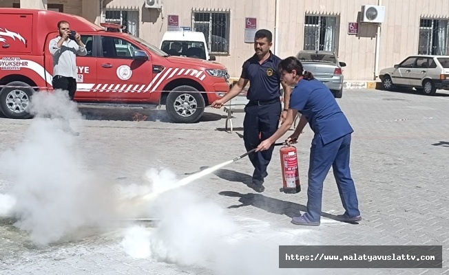 Malatya'da yangın söndürme tatbikatı yapıldı