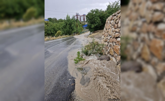 Tunceli'de sağanak etkili oldu