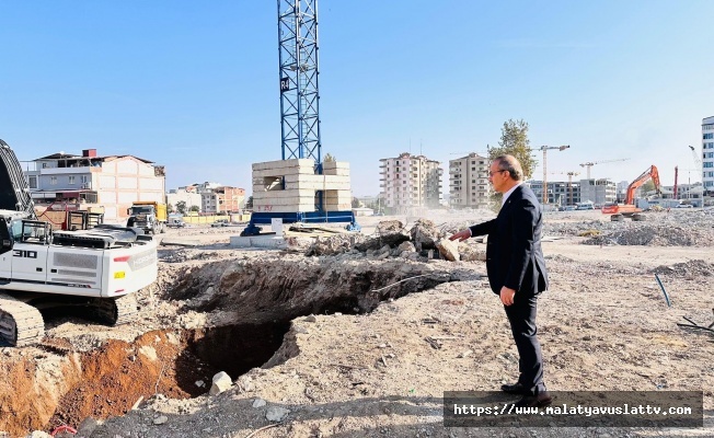 Niyazi Mısri Rezerv Alanında Temel Kazıları Başladı