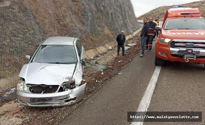 Kontrolünden Çıkan Otomobil Yol Kenarına Devrildi: 1 Yaralı