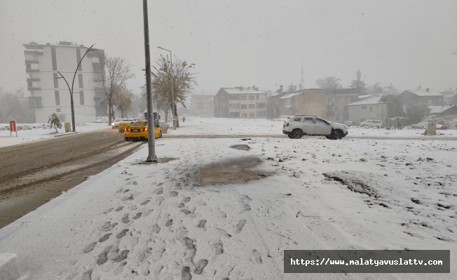 Malatya'da Yoğun Kar Yağışı Etkili Oldu