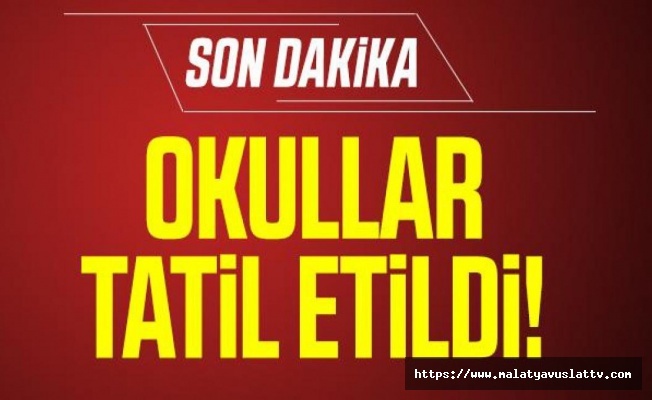 Okullarda Eğitime Kar Tatili!