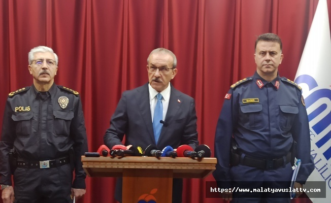 Malatya Valisi Seddar Yavuz, Yılbaşı Tedbirlerini Açıkladı