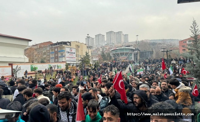 Malatya’da Suriyelilerin Şam Zaferi Coşkusu