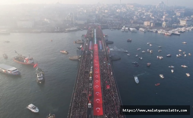 Gazze İçin Yapılan Yürüyüşe Balıkçılar Teknelerle Katıldı