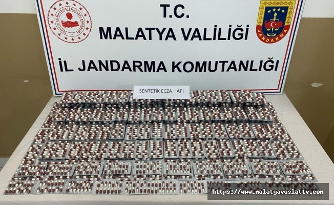 Malatya’da 5 Bin 469 Sentetik Hap Ele Geçirildi