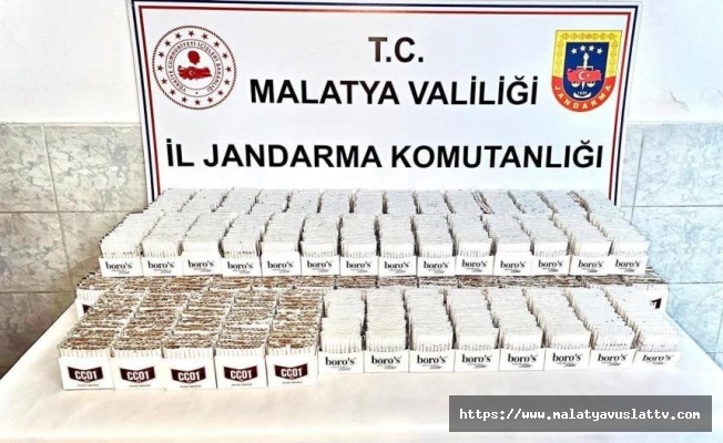 Malatya’da Kaçakçılık Operasyonları