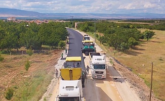 1.717 Kilometrelik Asfalt Serimi Yapıldı