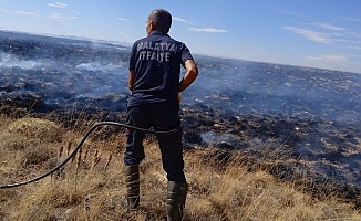 Malatya'da İki Ayrı Noktada Anız Yangını