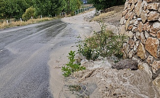 Tunceli'de sağanak etkili oldu