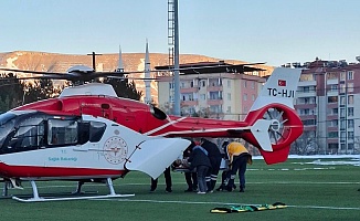 Ambulans Helikopter Silahla Yaralanan Genç İçin Havalandı