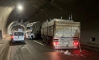 Erkenek Tüneli'nde Trafik Kazası: 1 Yaralı