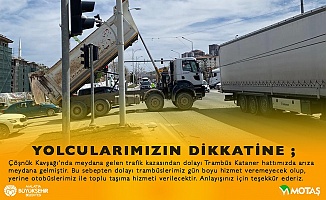 Malatya’da Gün Boyu Trambüs Seferleri Durduruldu!